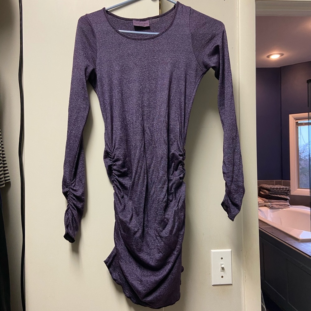 2 Michael Stars Long Sleeve Tops purple and green